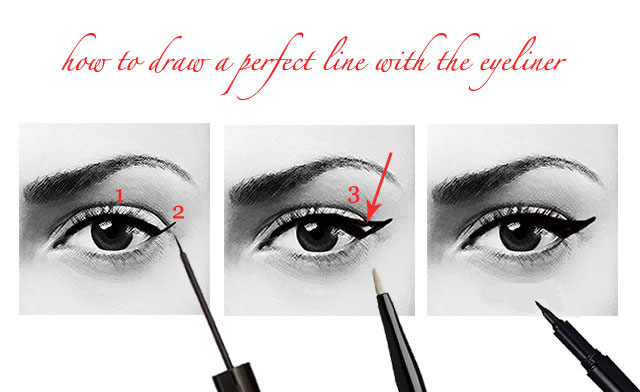 How to apply the eyeliner – green blog
